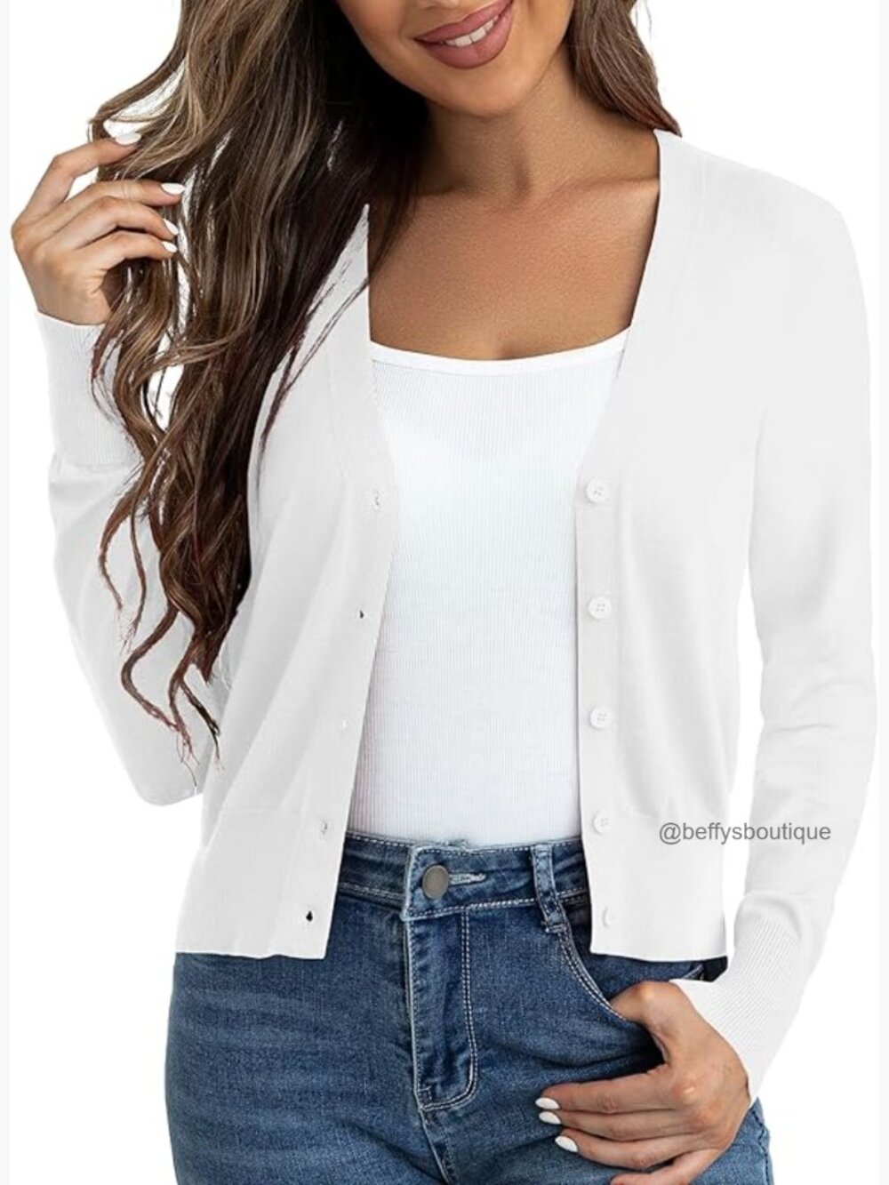 Cropped Cardigan Sweater Button Down Open Front Bolero Shrug Dress Layer